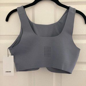 *Used once, no longer NWT*: GYMSHARK EUPHORIA SPORTS BRA-GRAPHENE BLUE-MEDIUM